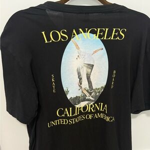 H&M Black Skateboard Graphic Tee